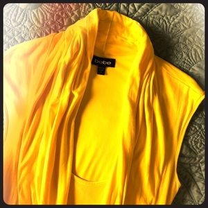 {Bebe} Bright yellow summer dress